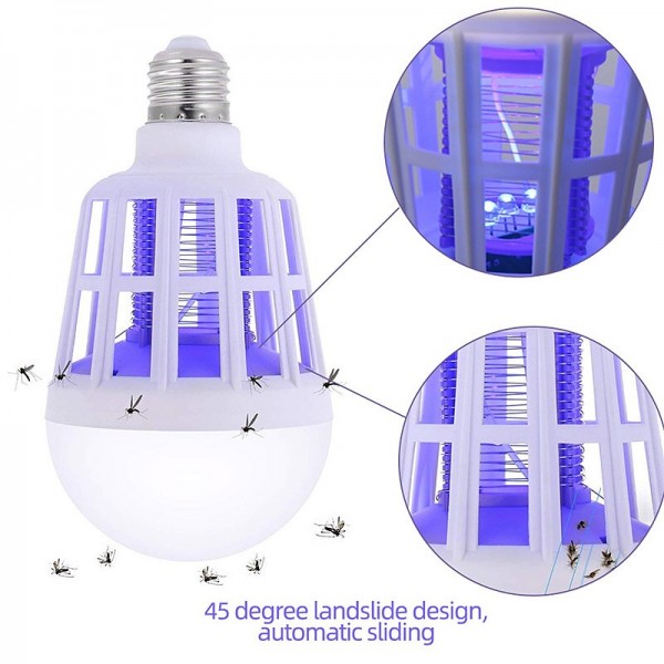 Bug Zapper Light Bulbs 15W AC110/220V LED Mosquito Killer Bulb E27 LED Bulb Home Lighting Bug Zapper Trap Lamp Insect Anti Mosquito Repeller Light Bug Zapper Light Bulbs 15W AC110/220V LED Mosquito Killer Bulb E27 LED Bulb Home Lighting Bug Zapper Trap Lamp Insect Anti Mosquito Repeller Light