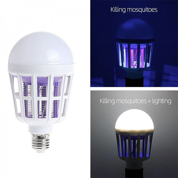 Bug Zapper Light Bulbs 15W AC110/220V LED Mosquito Killer Bulb E27 LED Bulb Home Lighting Bug Zapper Trap Lamp Insect Anti Mosquito Repeller Light Bug Zapper Light Bulbs 15W AC110/220V LED Mosquito Killer Bulb E27 LED Bulb Home Lighting Bug Zapper Trap Lamp Insect Anti Mosquito Repeller Light