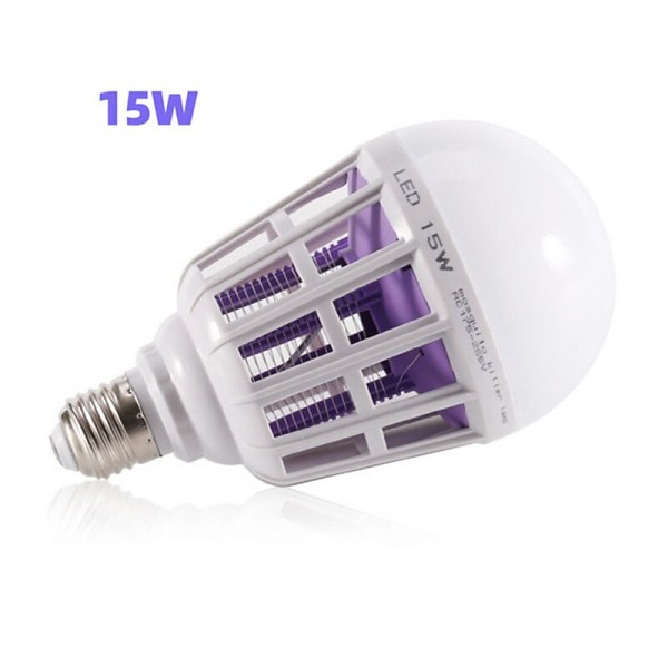 Bug Zapper Light Bulbs 15W AC110/220V LED Mosquito Killer Bulb E27 LED Bulb Home Lighting Bug Zapper Trap Lamp Insect Anti Mosquito Repeller Light Bug Zapper Light Bulbs 15W AC110/220V LED Mosquito Killer Bulb E27 LED Bulb Home Lighting Bug Zapper Trap Lamp Insect Anti Mosquito Repeller Light