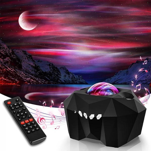 Aurora Galaxy Projector Light Star Projection with Music Speaker Night Light Projector with Moon Northern Lights Projector for Bedroom/Gaming Room/Home Theater/Ceiling Aurora Galaxy Projector Light Star Projection with Music Speaker Night Light Projector with Moon Northern Lights Projector for Bedroom/Gaming Room/Home Theater/Ceiling