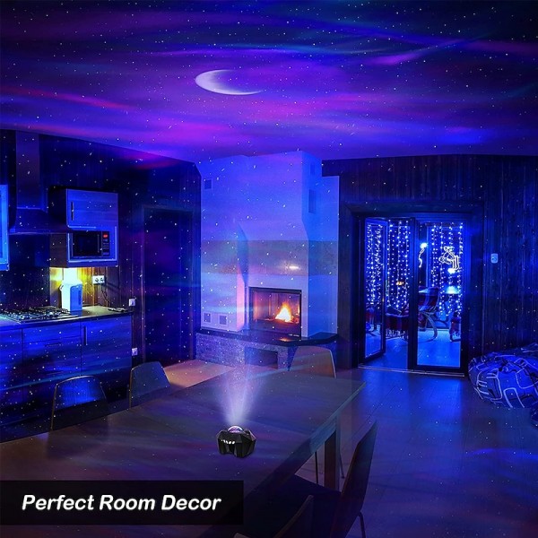 Aurora Galaxy Projector Light Star Projection with Music Speaker Night Light Projector with Moon Northern Lights Projector for Bedroom/Gaming Room/Home Theater/Ceiling Aurora Galaxy Projector Light Star Projection with Music Speaker Night Light Projector with Moon Northern Lights Projector for Bedroom/Gaming Room/Home Theater/Ceiling