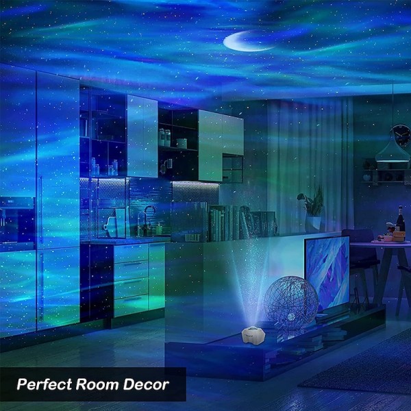 Aurora Galaxy Projector Light Star Projection with Music Speaker Night Light Projector with Moon Northern Lights Projector for Bedroom/Gaming Room/Home Theater/Ceiling Aurora Galaxy Projector Light Star Projection with Music Speaker Night Light Projector with Moon Northern Lights Projector for Bedroom/Gaming Room/Home Theater/Ceiling