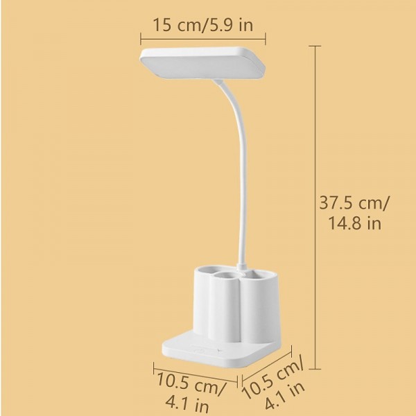 Desk Lamp LED Flexible Study Lamp With Pen Holder LED Desk Lamp With Touch Dimmable LED Stand Desk Lamp Reading Lamp Creative Smart Student Dormitory Desk Eye Protection Lamp Bedside Reading LED Pen Down Lamp Desk Lamp LED Flexible Study Lamp With Pen Holder LED Desk Lamp With Touch Dimmable LED Stand Desk Lamp Reading Lamp Creative Smart Student Dormitory Desk Eye Protection Lamp Bedside Reading LED Pen Down Lamp
