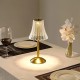 Crystal Cordless Table Lamp Nordic Style Skirt Modeling Bedroom Decoration Creative Atmosphere, Rechargeable Night Lamp Three Dimming Modes with USB Power Supply Crystal Cordless Table Lamp Nordic Style Skirt Modeling Bedroom Decoration Creative Atmosphere, Rechargeable Night Lamp Three Dimming Modes with USB Power Supply