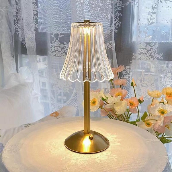 Crystal Cordless Table Lamp Nordic Style Skirt Modeling Bedroom Decoration Creative Atmosphere, Rechargeable Night Lamp Three Dimming Modes with USB Power Supply Crystal Cordless Table Lamp Nordic Style Skirt Modeling Bedroom Decoration Creative Atmosphere, Rechargeable Night Lamp Three Dimming Modes with USB Power Supply