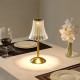 Crystal Cordless Table Lamp Nordic Style Skirt Modeling Bedroom Decoration Creative Atmosphere, Rechargeable Night Lamp Three Dimming Modes with USB Power Supply Crystal Cordless Table Lamp Nordic Style Skirt Modeling Bedroom Decoration Creative Atmosphere, Rechargeable Night Lamp Three Dimming Modes with USB Power Supply