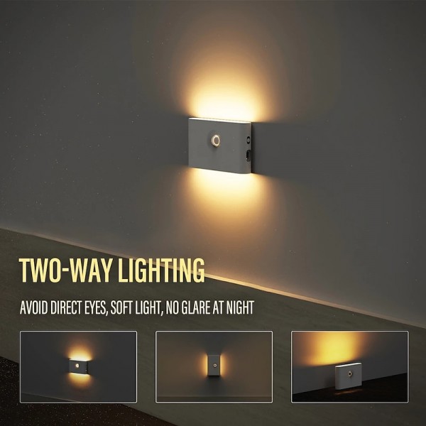 LED Night Lights Motion Sensor USB Rechargeable Linkage Induction Wireless Night Light Kitchen Cabinet Corridor Night Lamp for Bedroom Home Staircase Passageway Lighting LED Night Lights Motion Sensor USB Rechargeable Linkage Induction Wireless Night Light Kitchen Cabinet Corridor Night Lamp for Bedroom Home Staircase Passageway Lighting