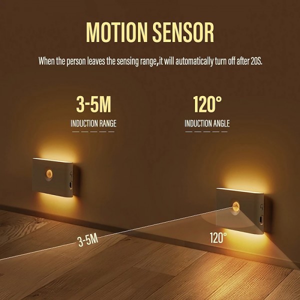 LED Night Lights Motion Sensor USB Rechargeable Linkage Induction Wireless Night Light Kitchen Cabinet Corridor Night Lamp for Bedroom Home Staircase Passageway Lighting LED Night Lights Motion Sensor USB Rechargeable Linkage Induction Wireless Night Light Kitchen Cabinet Corridor Night Lamp for Bedroom Home Staircase Passageway Lighting