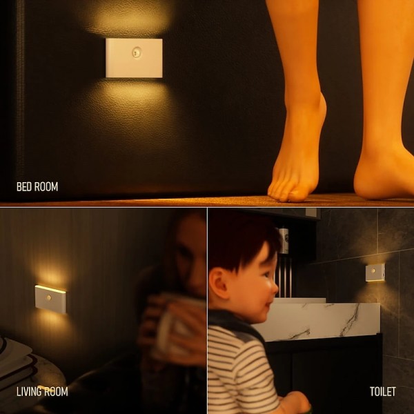 LED Night Lights Motion Sensor USB Rechargeable Linkage Induction Wireless Night Light Kitchen Cabinet Corridor Night Lamp for Bedroom Home Staircase Passageway Lighting LED Night Lights Motion Sensor USB Rechargeable Linkage Induction Wireless Night Light Kitchen Cabinet Corridor Night Lamp for Bedroom Home Staircase Passageway Lighting