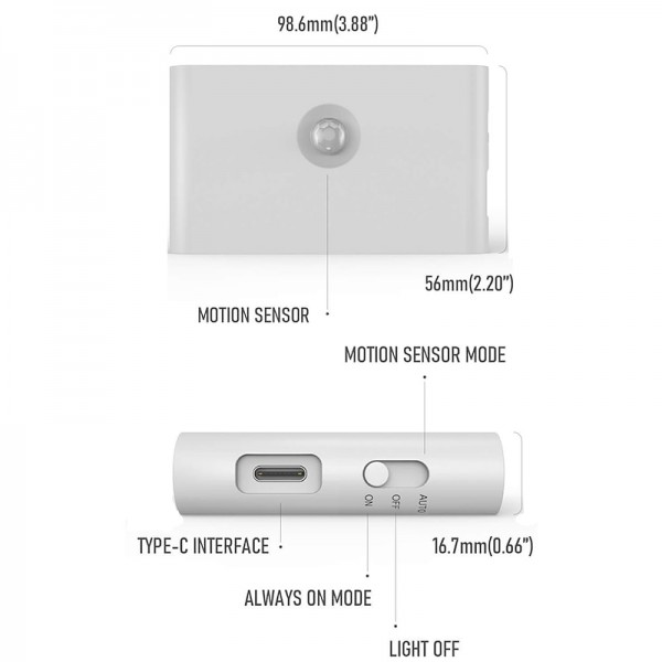 LED Night Lights Motion Sensor USB Rechargeable Linkage Induction Wireless Night Light Kitchen Cabinet Corridor Night Lamp for Bedroom Home Staircase Passageway Lighting LED Night Lights Motion Sensor USB Rechargeable Linkage Induction Wireless Night Light Kitchen Cabinet Corridor Night Lamp for Bedroom Home Staircase Passageway Lighting