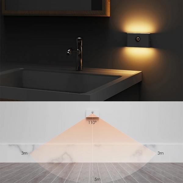 LED Night Lights Motion Sensor USB Rechargeable Linkage Induction Wireless Night Light Kitchen Cabinet Corridor Night Lamp for Bedroom Home Staircase Passageway Lighting LED Night Lights Motion Sensor USB Rechargeable Linkage Induction Wireless Night Light Kitchen Cabinet Corridor Night Lamp for Bedroom Home Staircase Passageway Lighting