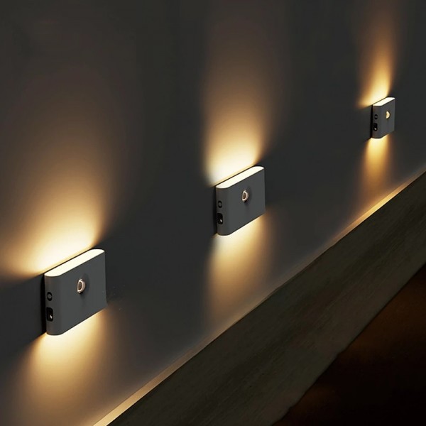 LED Night Lights Motion Sensor USB Rechargeable Linkage Induction Wireless Night Light Kitchen Cabinet Corridor Night Lamp for Bedroom Home Staircase Passageway Lighting LED Night Lights Motion Sensor USB Rechargeable Linkage Induction Wireless Night Light Kitchen Cabinet Corridor Night Lamp for Bedroom Home Staircase Passageway Lighting