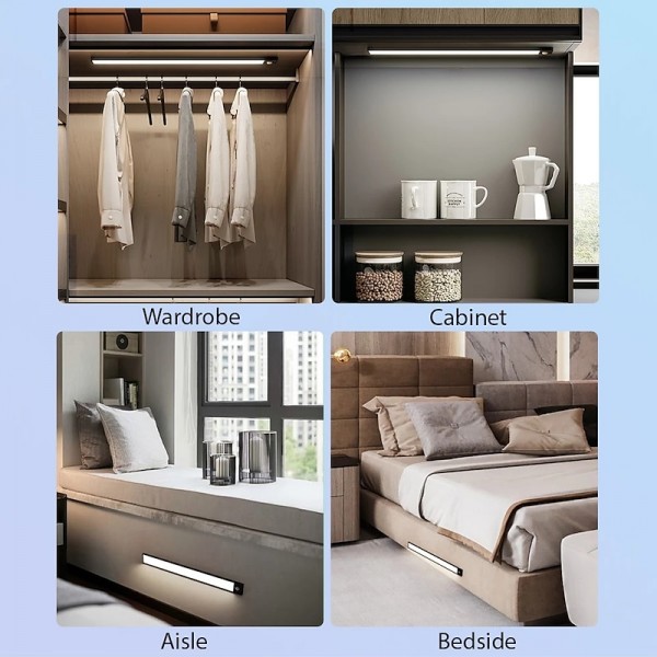 LED Night Lights Motion Sensor USB Rechargeable Ultra-Thin Kitchen Cabinet Closet Lamp PIR Motion Sensor Wireless Night Lamp Bedroom Corridor Passageway Dormitory Lighting LED Night Lights Motion Sensor USB Rechargeable Ultra-Thin Kitchen Cabinet Closet Lamp PIR Motion Sensor Wireless Night Lamp Bedroom Corridor Passageway Dormitory Lighting