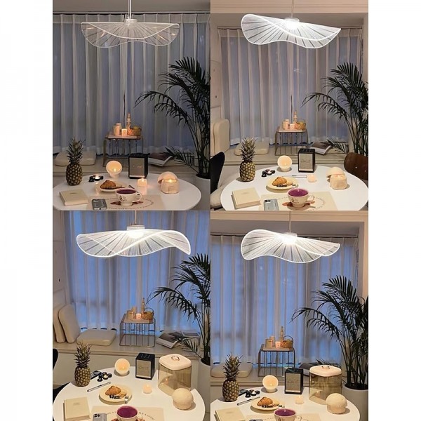 LED Pendant Light Lotus Leaf Hat3000-6000K Adjustable Modren Suspension Classic Chandeliers Restaurant Bedroom Fashion Pendant Light For Living Room 110-240V Bulb Included LED Pendant Light Lotus Leaf Hat3000-6000K Adjustable Modren Suspension Classic Chandeliers Restaurant Bedroom Fashion Pendant Light For Living Room 110-240V Bulb Included