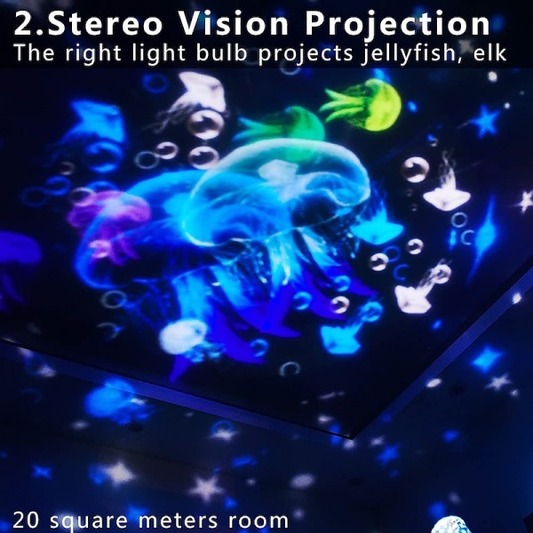 Ocean Light Projector for Bedroom 360 Degree Rotating Night Lights Projector 6 Colors Double-Layer Stereo Projection Effect Galaxy Projection Night Light Kids Toys Birthday Ocean Light Projector for Bedroom 360 Degree Rotating Night Lights Projector 6 Colors Double-Layer Stereo Projection Effect Galaxy Projection Night Light Kids Toys Birthday