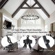 LED Chandelier Black on Wheels 20-Light Large Round Rustic Countryside Chandelier Industrial Light Fixture for Dining Room Living Room Kitchen Island Foyer Hallway LED Chandelier Black on Wheels 20-Light Large Round Rustic Countryside Chandelier Industrial Light Fixture for Dining Room Living Room Kitchen Island Foyer Hallway