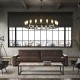 LED Chandelier Black on Wheels 20-Light Large Round Rustic Countryside Chandelier Industrial Light Fixture for Dining Room Living Room Kitchen Island Foyer Hallway LED Chandelier Black on Wheels 20-Light Large Round Rustic Countryside Chandelier Industrial Light Fixture for Dining Room Living Room Kitchen Island Foyer Hallway