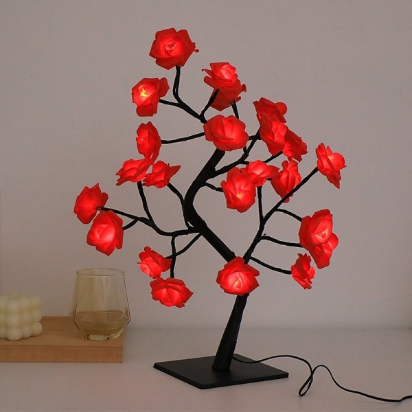 LED Rose Flower Table Lamp Valentine Tree Fairy Lights 24LED Rose Flower Tree Lights Valentine's Day USB Table Lamp Fairy Maple Leaf Night Light Home Party Christmas Wedding Bedroom Decoration Gift LED Rose Flower Table Lamp Valentine Tree Fairy Lights 24LED Rose Flower Tree Lights Valentine's Day USB Table Lamp Fairy Maple Leaf Night Light Home Party Christmas Wedding Bedroom Decoration Gift