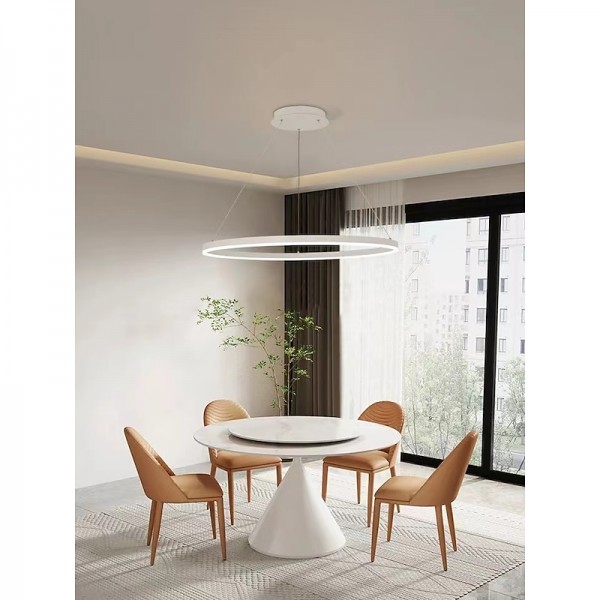 LED Pendant Light 40/60/80cm 1-Light Ring Circle Design Dimmable Aluminum Painted Finishes Luxurious Modern Style Dining Room Bedroom Pendant Lamps 110-240V ONLY DIMMABLE WITH REMOTE CONTROL LED Pendant Light 40/60/80cm 1-Light Ring Circle Design Dimmable Aluminum Painted Finishes Luxurious Modern Style Dining Room Bedroom Pendant Lamps 110-240V ONLY DIMMABLE WITH REMOTE CONTROL