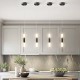 LED Pendant LIghts 2-Light Modern Kitchen Island Dimmable LED Modern Black Gold Mini Pendant Light, Bedroom Bedside Table Black Small Pendant Light