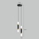 LED Pendant LIghts 2-Light Modern Kitchen Island Dimmable LED Modern Black Gold Mini Pendant Light, Bedroom Bedside Table Black Small Pendant Light