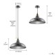 LED Pendant Light Hanging Ceiling Industrial Brushed Vintage Lampshade Bar Lighting ,Restaurant Lighting Antique Brushed Rustic Style Metal LED Pendant Light Hanging Ceiling Industrial Brushed Vintage Lampshade Bar Lighting ,Restaurant Lighting Antique Brushed Rustic Style Metal