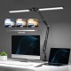 LED Reading Desk Lamp 24W Folding Swing Arm Desk Lamp with Clamp Dimmable Suitable for Workbench Home Eye Care Office Study Shustar LED Reading Desk Lamp 24W Folding Swing Arm Desk Lamp with Clamp Dimmable Suitable for Workbench Home Eye Care Office Study Shustar