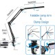 LED Reading Desk Lamp 24W Folding Swing Arm Desk Lamp with Clamp Dimmable Suitable for Workbench Home Eye Care Office Study Shustar LED Reading Desk Lamp 24W Folding Swing Arm Desk Lamp with Clamp Dimmable Suitable for Workbench Home Eye Care Office Study Shustar