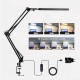 LED Reading Desk Lamp 24W Folding Swing Arm Desk Lamp with Clamp Dimmable Suitable for Workbench Home Eye Care Office Study Shustar LED Reading Desk Lamp 24W Folding Swing Arm Desk Lamp with Clamp Dimmable Suitable for Workbench Home Eye Care Office Study Shustar