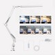LED Reading Desk Lamp 24W Folding Swing Arm Desk Lamp with Clamp Dimmable Suitable for Workbench Home Eye Care Office Study Shustar LED Reading Desk Lamp 24W Folding Swing Arm Desk Lamp with Clamp Dimmable Suitable for Workbench Home Eye Care Office Study Shustar