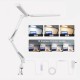 LED Reading Desk Lamp 24W Folding Swing Arm Desk Lamp with Clamp Dimmable Suitable for Workbench Home Eye Care Office Study Shustar LED Reading Desk Lamp 24W Folding Swing Arm Desk Lamp with Clamp Dimmable Suitable for Workbench Home Eye Care Office Study Shustar