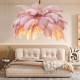 LED Pendant Light Chandelier Gorgeous Extra Large White Ostrich Feather Bouquet Pendant Light Romantic Mounted Lighting Fixture for Restaurant Bedroom Chain Adjustable LED Pendant Light Chandelier Gorgeous Extra Large White Ostrich Feather Bouquet Pendant Light Romantic Mounted Lighting Fixture for Restaurant Bedroom Chain Adjustable