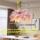 LED Pendant Light Chandelier Gorgeous Extra Large White Ostrich Feather Bouquet Pendant Light Romantic Mounted Lighting Fixture for Restaurant Bedroom Chain Adjustable LED Pendant Light Chandelier Gorgeous Extra Large White Ostrich Feather Bouquet Pendant Light Romantic Mounted Lighting Fixture for Restaurant Bedroom Chain Adjustable
