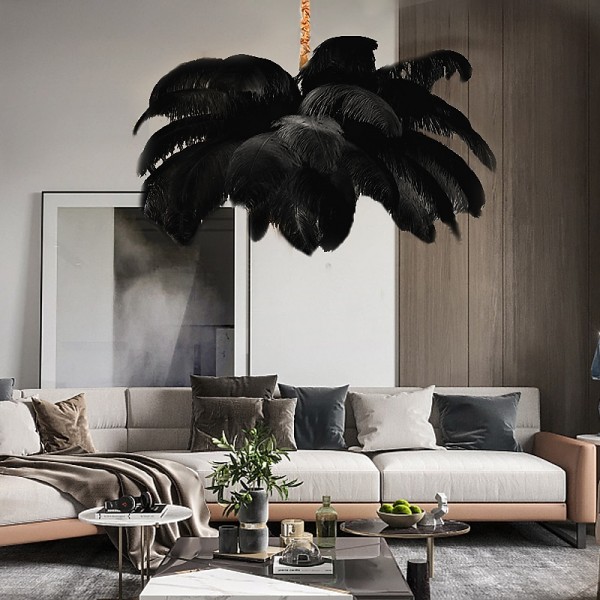 LED Pendant Light Chandelier Gorgeous Extra Large White Ostrich Feather Bouquet Pendant Light Romantic Mounted Lighting Fixture for Restaurant Bedroom Chain Adjustable LED Pendant Light Chandelier Gorgeous Extra Large White Ostrich Feather Bouquet Pendant Light Romantic Mounted Lighting Fixture for Restaurant Bedroom Chain Adjustable