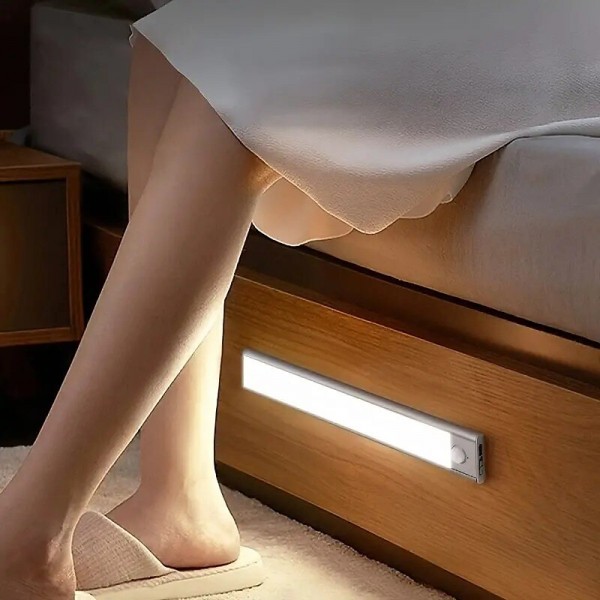 1pc LED Motion Sensor Cabinet Light Under Counter Closet Lighting Wireless Magnetic USB Rechargeable Kitchen Night Lights for Wardrobe Closets Cabinet Cupboard Stairs Corridor Shelf 1pc LED Motion Sensor Cabinet Light Under Counter Closet Lighting Wireless Magnetic USB Rechargeable Kitchen Night Lights for Wardrobe Closets Cabinet Cupboard Stairs Corridor Shelf