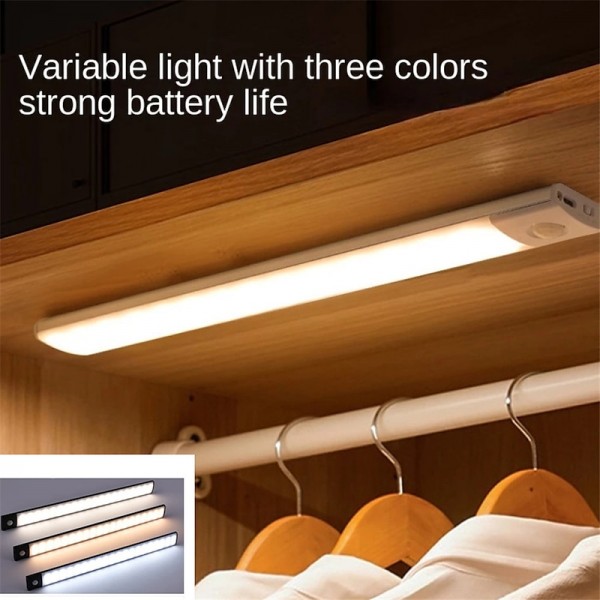 1pc LED Motion Sensor Cabinet Light Under Counter Closet Lighting Wireless Magnetic USB Rechargeable Kitchen Night Lights for Wardrobe Closets Cabinet Cupboard Stairs Corridor Shelf 1pc LED Motion Sensor Cabinet Light Under Counter Closet Lighting Wireless Magnetic USB Rechargeable Kitchen Night Lights for Wardrobe Closets Cabinet Cupboard Stairs Corridor Shelf