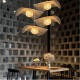 Bamboo Weaving  Ceiling Chandelier Retro Idyllic Style E26/E27 Chandelier Lighting is Applicable to Living Room Bedroom Restaurant Cafe Bar Restaurant Club