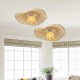 Bamboo Weaving  Ceiling Chandelier Retro Idyllic Style E26/E27 Chandelier Lighting is Applicable to Living Room Bedroom Restaurant Cafe Bar Restaurant Club