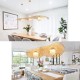 Bamboo Weaving  Ceiling Chandelier Retro Idyllic Style E26/E27 Chandelier Lighting is Applicable to Living Room Bedroom Restaurant Cafe Bar Restaurant Club