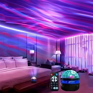 LED Starry Sky Projection Light Mini Remote Control Projector USB Plug-in Colorful Atmosphere Small Night Light