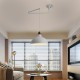 LED Pendant Light Industrial Pendant Light Fixture Swing Arm Hanging Light, Adjustable Dome Ceiling Pendant Light for Dining Room Living Room in Black/White LED Pendant Light Industrial Pendant Light Fixture Swing Arm Hanging Light, Adjustable Dome Ceiling Pendant Light for Dining Room Living Room in Black/White