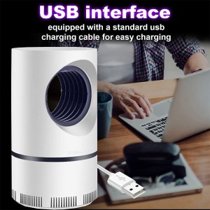 Bug Zapper Electric Indoor Mosquito Insect Trap Killer Lamp LED Mosquito Repellent Lamp Mute Anti Fly Trap Light Bug Zapper USB LED Night Lights