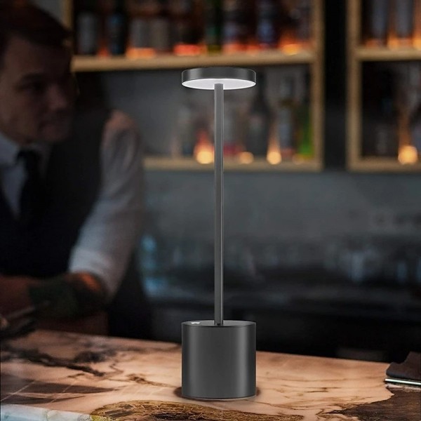 Cordless Table Lamp Rechargeable Battery Powered LED Desk Lamp 3-Levels Brightness Stepless dimming Outdoor Table Light for Restaurant/Home/Patio Cordless Table Lamp Rechargeable Battery Powered LED Desk Lamp 3-Levels Brightness Stepless dimming Outdoor Table Light for Restaurant/Home/Patio