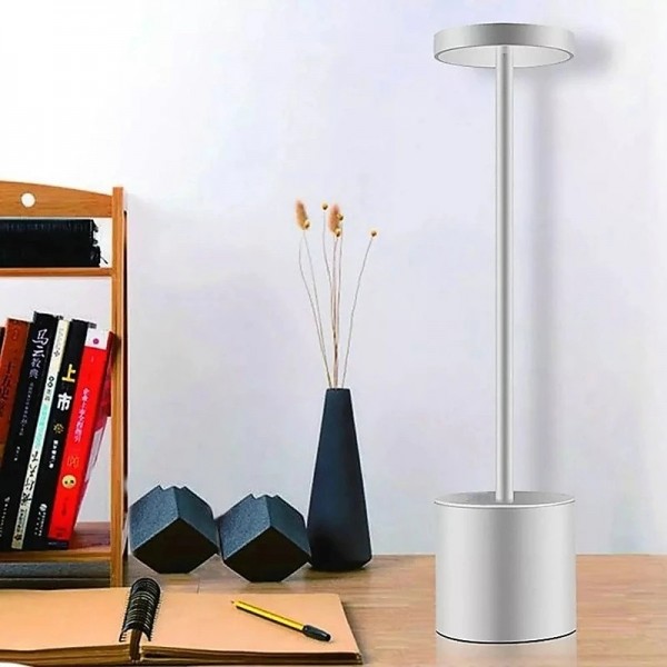 Cordless Table Lamp Rechargeable Battery Powered LED Desk Lamp 3-Levels Brightness Stepless dimming Outdoor Table Light for Restaurant/Home/Patio Cordless Table Lamp Rechargeable Battery Powered LED Desk Lamp 3-Levels Brightness Stepless dimming Outdoor Table Light for Restaurant/Home/Patio