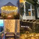 3*3M 300 LEDs Solar Curtain Light Outdoor Remote Control Light 8 Lighting Modes Fairy Lights IP65 Waterproof Leather Thread Lights Christmas Party Wedding Home Bedroom Garden Wall Decor 3*3M 300 LEDs Solar Curtain Light Outdoor Remote Control Light 8 Lighting Modes Fairy Lights IP65 Waterproof Leather Thread Lights Christmas Party Wedding Home Bedroom Garden Wall Decor