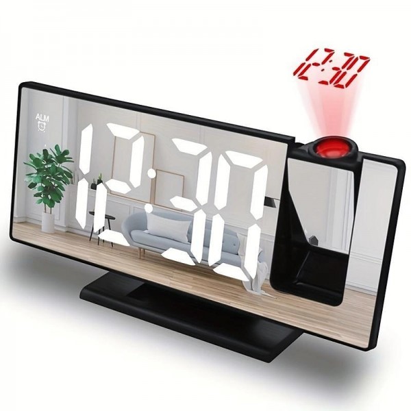 New Led Projection Clock Multifunctional Digital Alarm Clock Automatic Photosensitive Electronic Clock With Usb Plug-In Cross-Border New Led Projection Clock Multifunctional Digital Alarm Clock Automatic Photosensitive Electronic Clock With Usb Plug-In Cross-Border