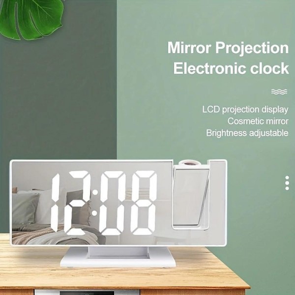 New Led Projection Clock Multifunctional Digital Alarm Clock Automatic Photosensitive Electronic Clock With Usb Plug-In Cross-Border New Led Projection Clock Multifunctional Digital Alarm Clock Automatic Photosensitive Electronic Clock With Usb Plug-In Cross-Border