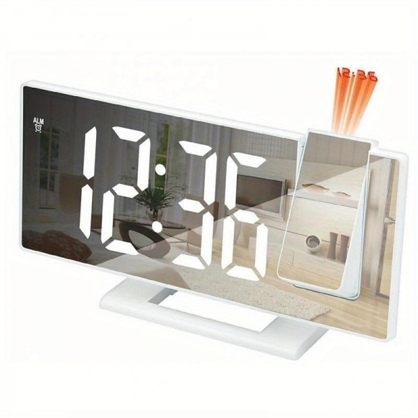 New Led Projection Clock Multifunctional Digital Alarm Clock Automatic Photosensitive Electronic Clock With Usb Plug-In Cross-Border New Led Projection Clock Multifunctional Digital Alarm Clock Automatic Photosensitive Electronic Clock With Usb Plug-In Cross-Border