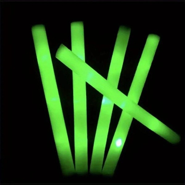 Colorful Sponge Foam Fluorescent Stick Concert Aid Flash Stick Bar Performance Large LED Light Up Stick Props Glow In Dark Party Supplies Colorful Sponge Foam Fluorescent Stick Concert Aid Flash Stick Bar Performance Large LED Light Up Stick Props Glow In Dark Party Supplies