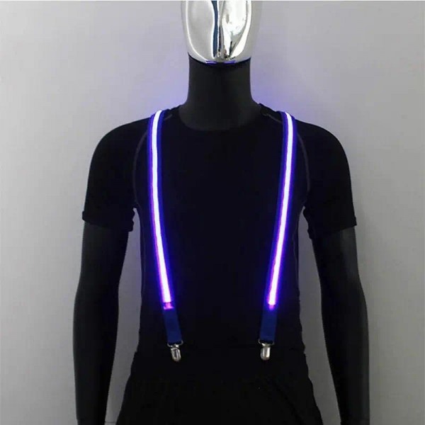 Light Up Men's Led Suspenders Bow Tie Perfect For Music Suspenders Illuminated Led Festival Costume Party Light Up Men's Led Suspenders Bow Tie Perfect For Music Suspenders Illuminated Led Festival Costume Party